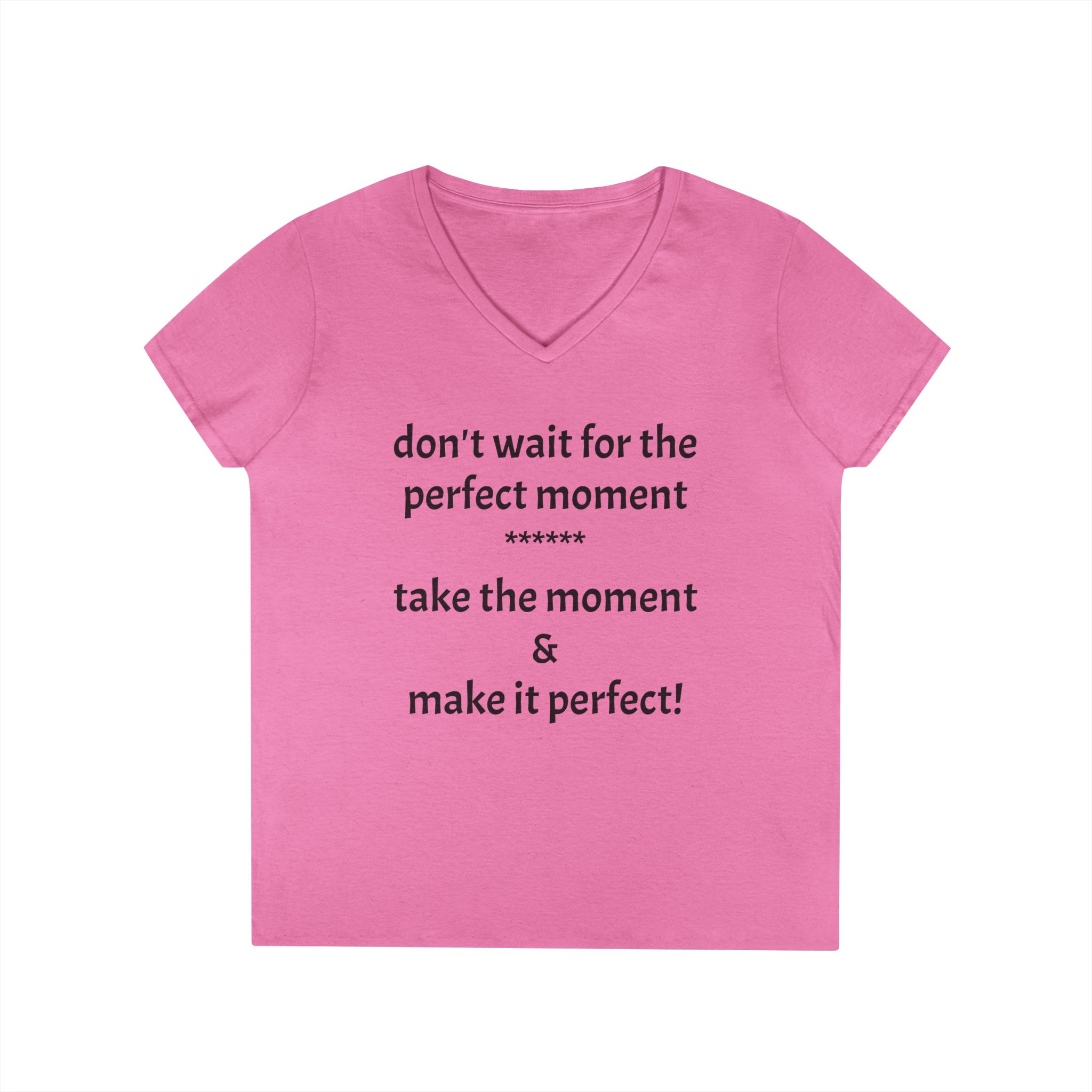 Ladies' V-Neck T-Shirt - Image 4